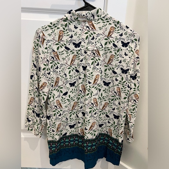 Anthropologie Owl Top - Picture 4 of 6